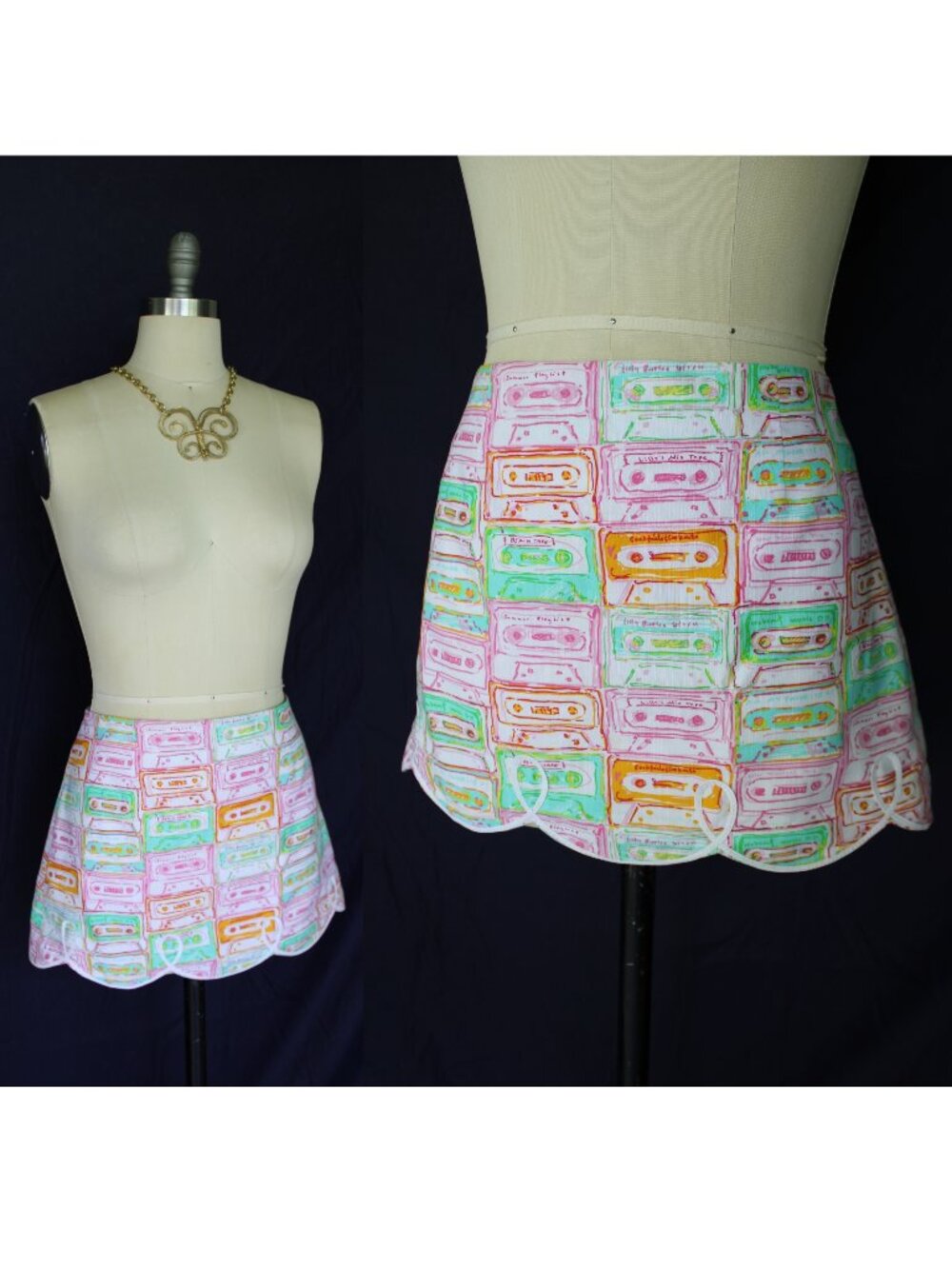 Lilly Pulitzer vintage originals collection Mix Tape Tate dress Skirt cassette 2